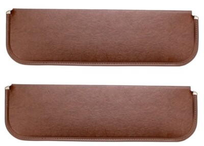 Chevrolet GMC Pickup Truck Sun Visor genuine leather Brown pair 1947-59