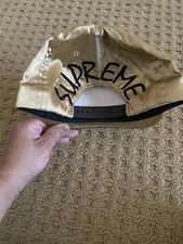 Supreme Satin Snapback Hat SS14 Gold EXCELLENT CONDITION logo Bogo Box