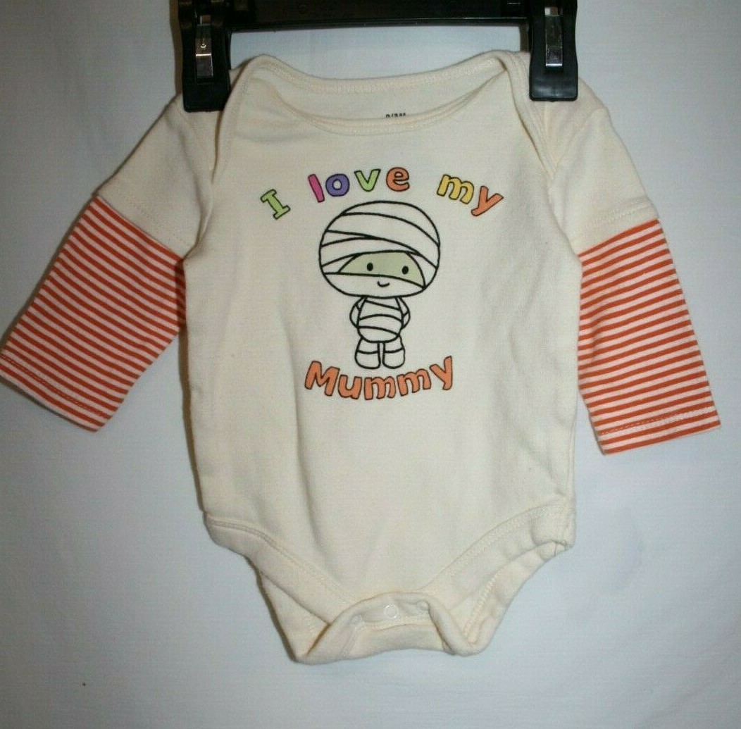 Disfraz de Halloween I Love My Mummy Mommy 0-3 Meses Bebé Body Traje Uno 1 Pieza
