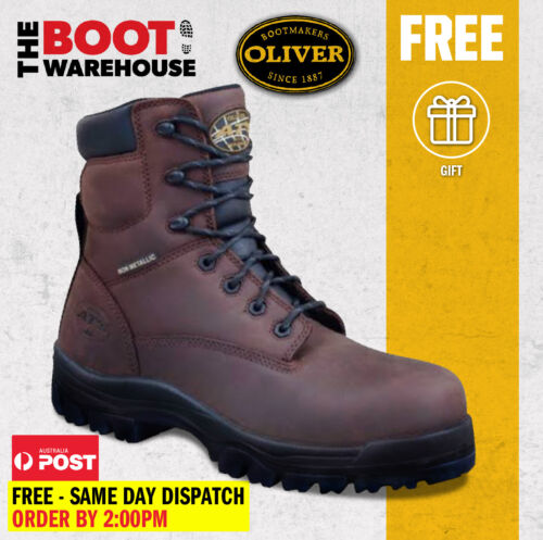 Oliver Work Boots, 45637, Fully Non-Metallic Toe Cap Safety PROSPECTING FRIENDLY - Picture 1 of 7