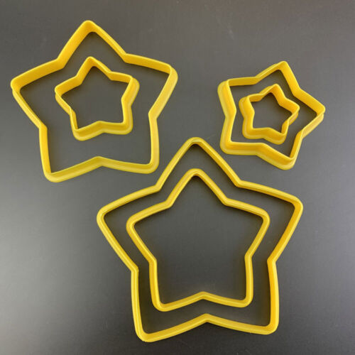 6 piezas Moldes de plástico cortador de galletas de árbol de Navidad hágalo usted mismo 3D Herramientas para hornear galletas - Imagen 1 de 12
