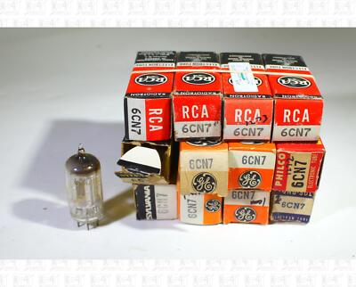 Assorted Brands 6CN7 Vacuum Tubes Tested NOS Lot Of 12 +Box