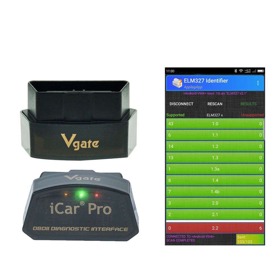 Adaptador Vgate iCar Pro Bluetooth 4.0 OBD2 Herramienta de Escáner de Diagnóstico Lector de Código Foto 4 de 4