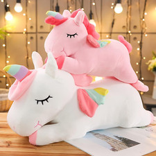 Cute Unicorn Plush Pillow Soft Plush Stuffed Animal for Kids Gift Room Decor