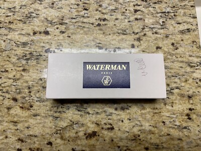 Waterman Paris Slim Twist Ballpoint Pen in Red Marble - Gold Trim- Original Box