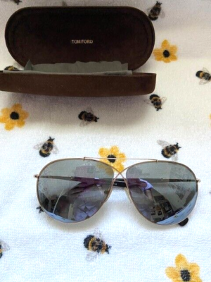 TOM FORD TF 374 28Q EVA GOLD MIRRORED AUTHENTIC FRAME  display picture 2