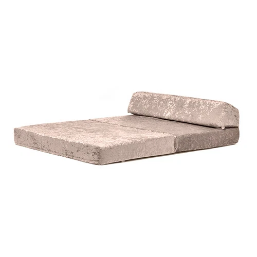 Crushed Velvet Z Bed Double Size Fold Out Guest Chairbed Sofa Seat Folding Futon - Picture 40 of 61