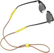 Pilotfish Leather Sunglasses Strap - Glasses Retainer Cord for Men or Women, Sec