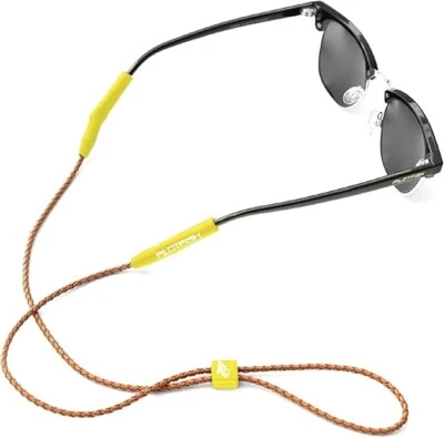 Pilotfish Leather Sunglasses Strap - Glasses Retainer Cord for Men or Women, Sec