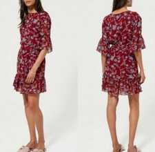 Rebecca Minkoff Wendy Floral Ruffle Wrap Dress Size XS $208 MSRP