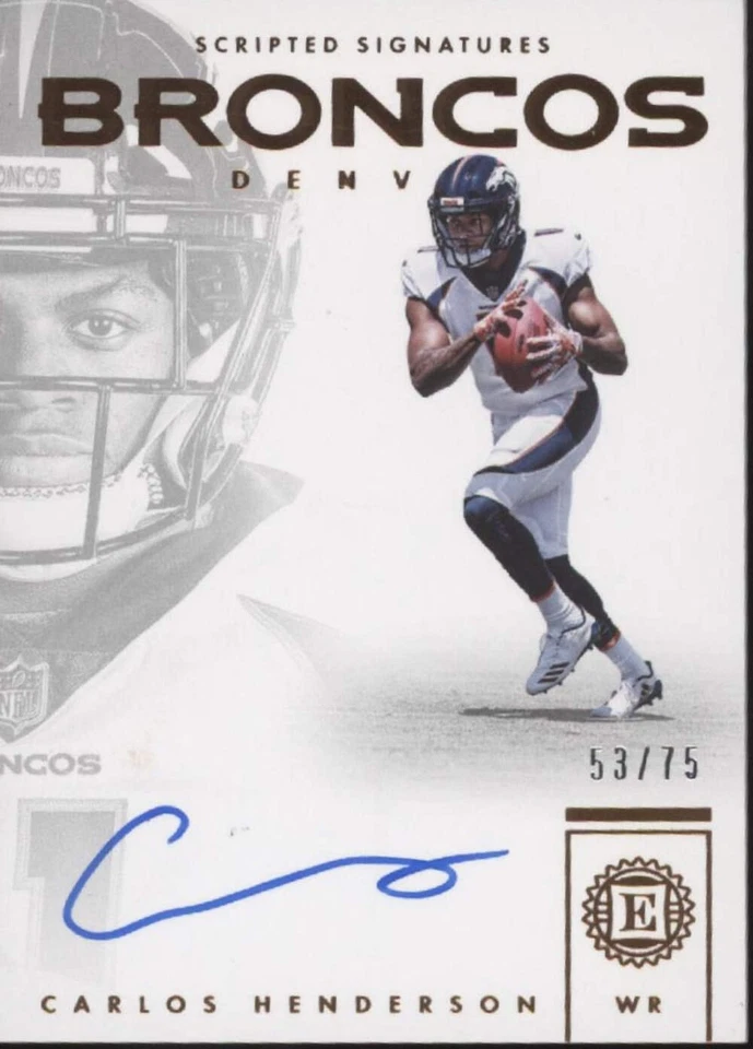 2017 Panini Encased Carlos Henderson #SS-CHS