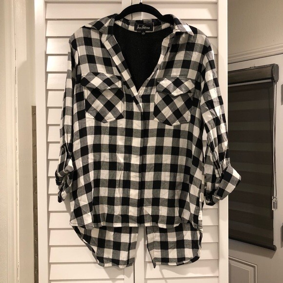 Sam Edelman Checkered Plaid Sequin Split Tail Jaz… - image 3