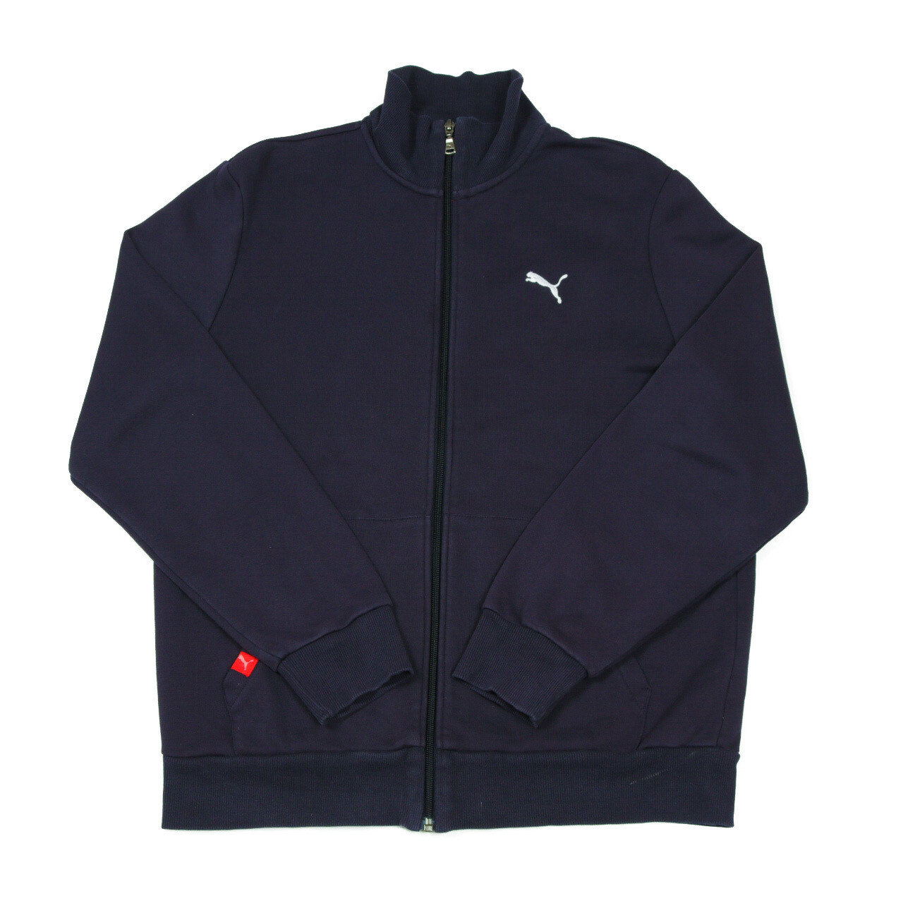 Puma Cremallera Completa Chaqueta de Algodón Medio Bomber Retro Vintage Chándal