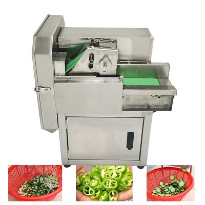 110V Chive Cucumber Chili pepper Scallion Commercial Vegetable Cutting Machine