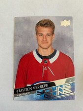 2020-21 Upper Deck #714 Hayden Verbeek YG RC - Montreal Canadiens
