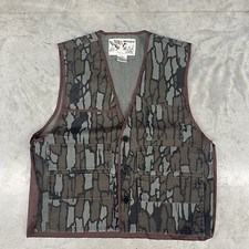 Vintage Trebark Vest Mens Sz M Camouflage Duck Hunting Bay Camo Shooting
