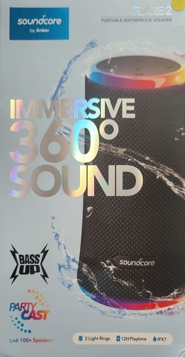 Anker Soundcore Flare Bluetooth Speaker Waterproof Popping 360