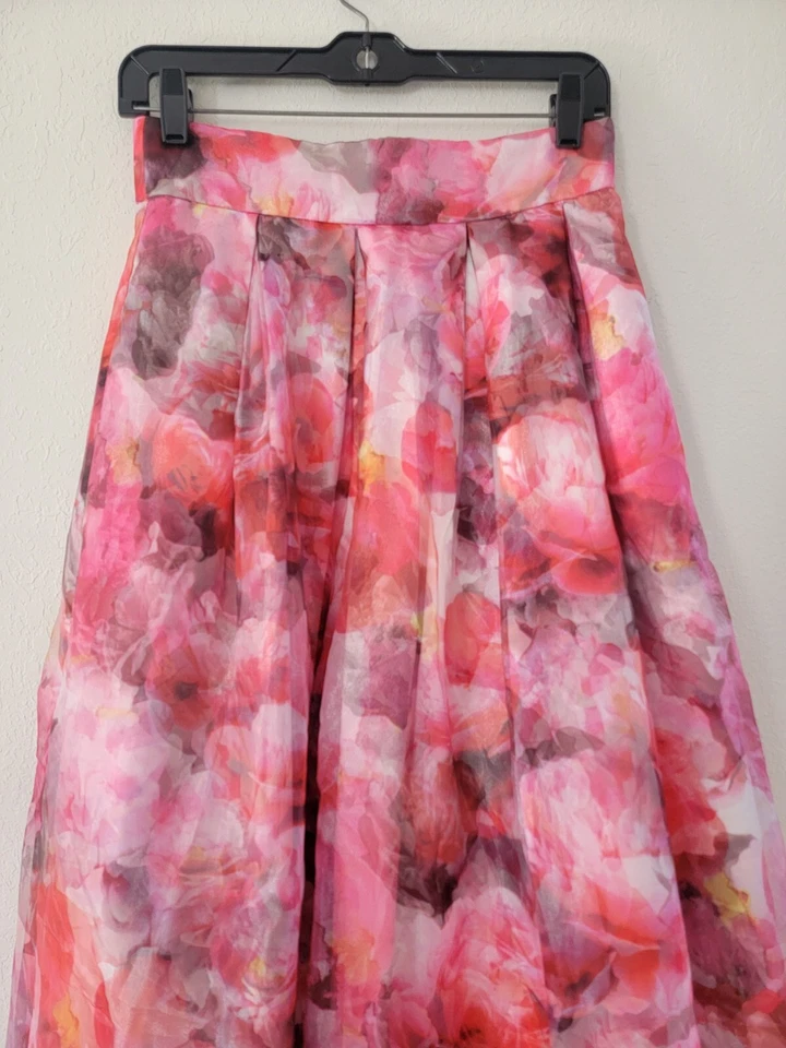 ELIZA J Floral Organza Ball Maxi Skirt 2. - Image 4 of 4
