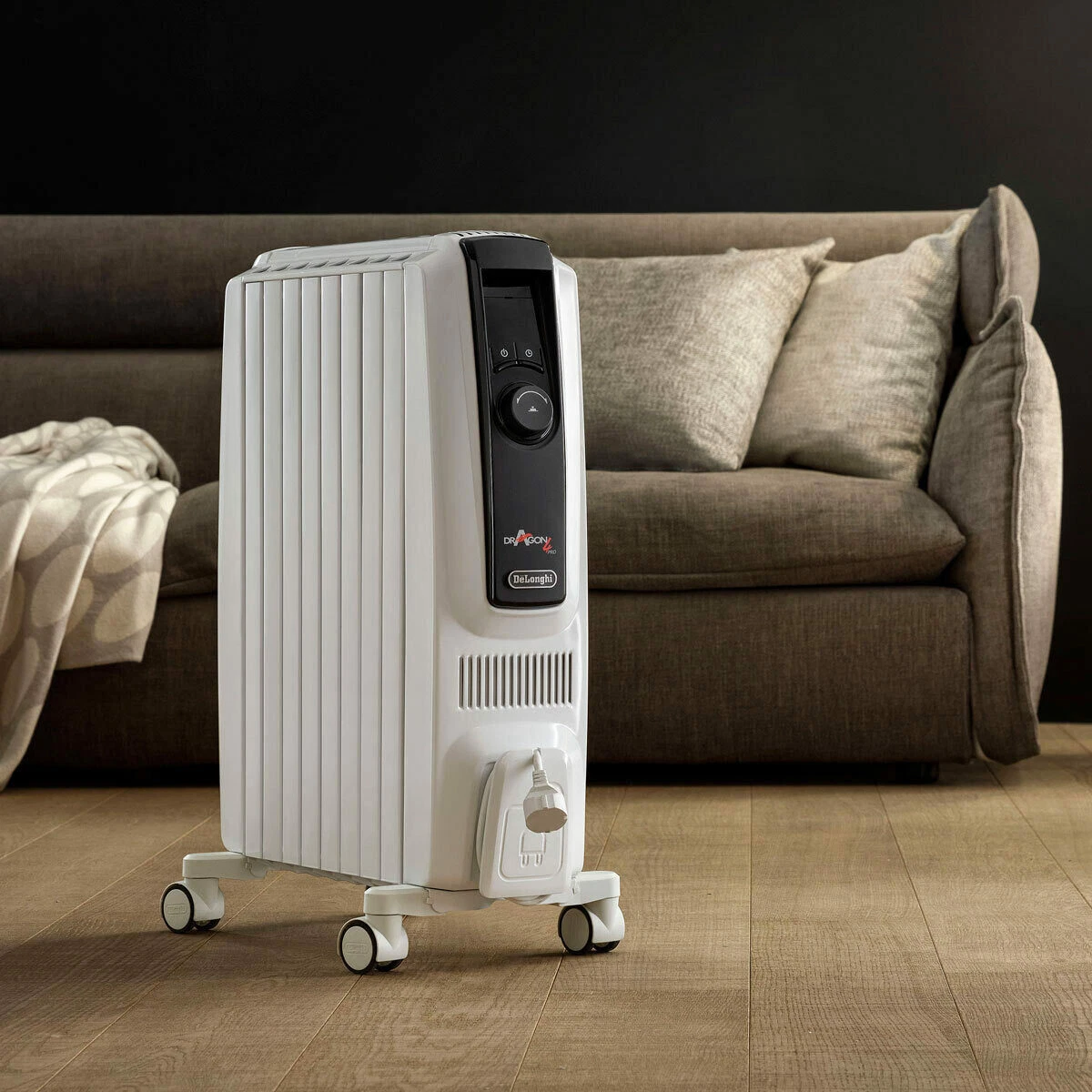 De'Longhi Dragon 4 Pro 2000W Oil Filled Radiator LED Heater + Anti-frost u0026  Timer | eBay