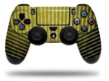 Skin for Sony PS4 Controller Binary Rain Yellow