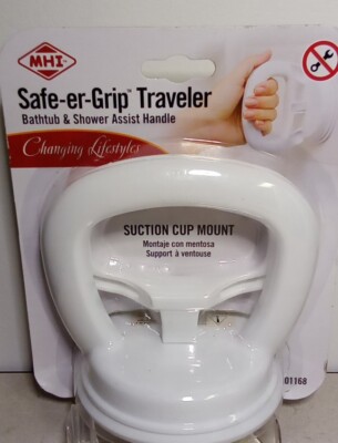 Safe-Er-Grip 01168 Traveler Bathtub & Shower Assist Handle. White 