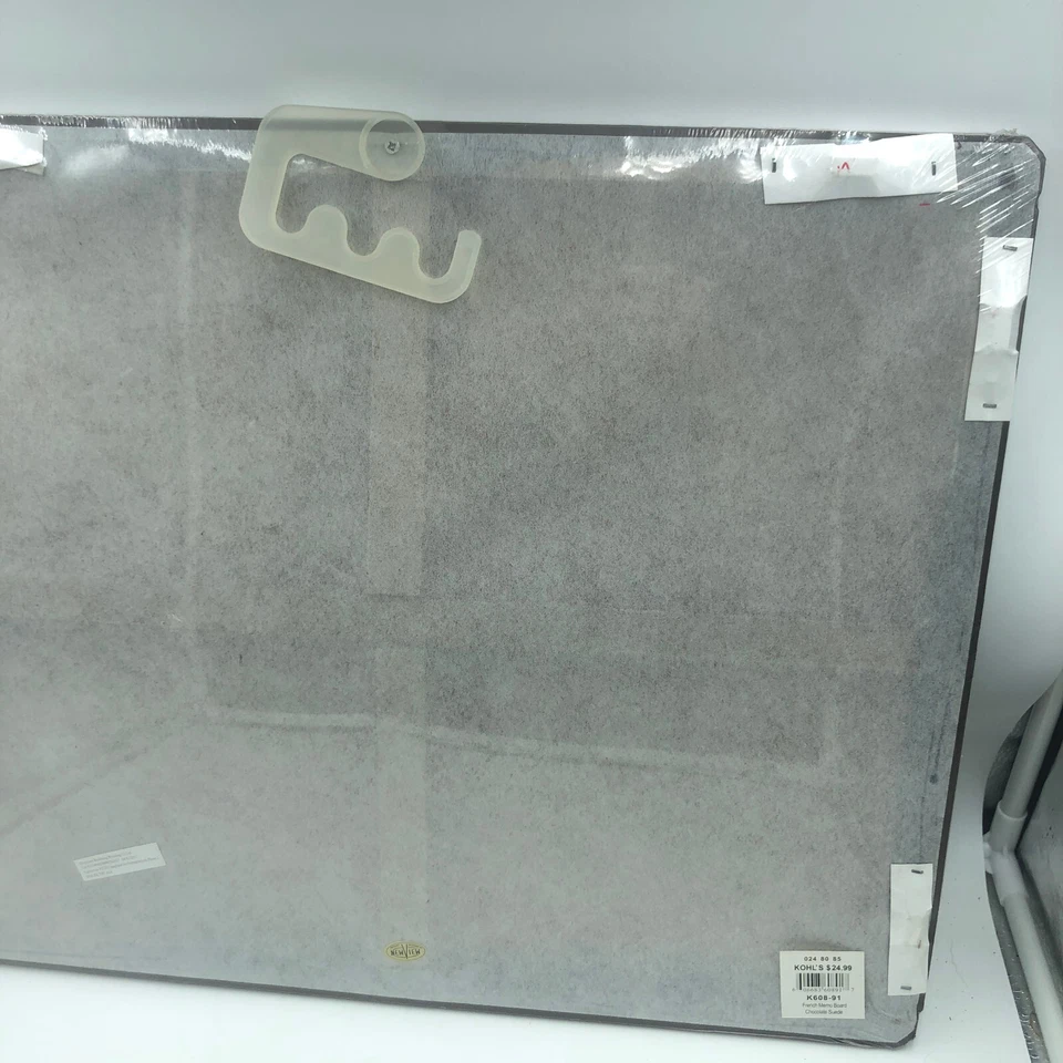 Memo Board Photo Wall Holder Brown Suede Ribbon Accent Large Sized - Image 3 of 3