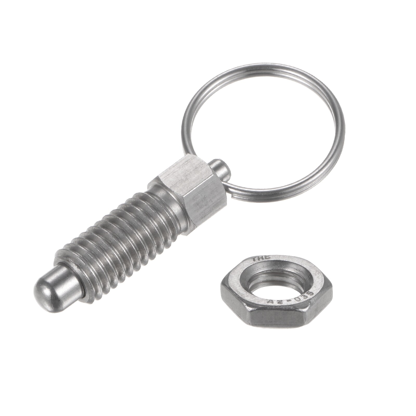 QUARKZMAN Federdruckstift Set M10 - Edelstahl Indexstifte Mit Zugring