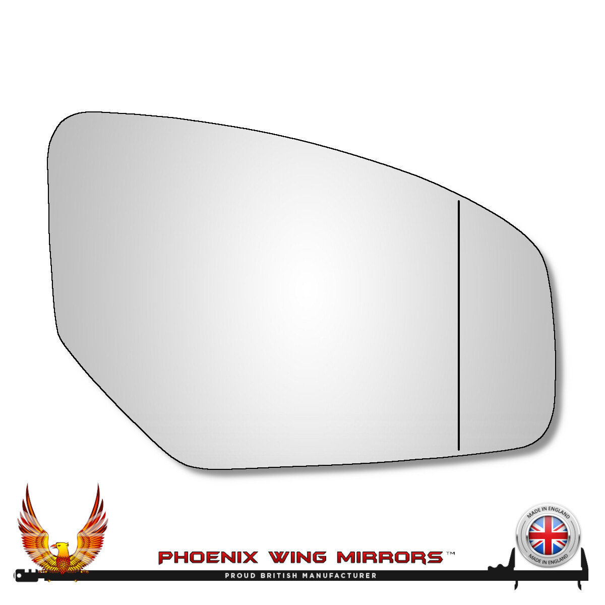Right Hand Drivers Side Honda Civic Mk9 2012-2017 Wide Angle Wing Mirror Glass