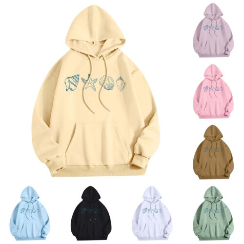 Sweatshirts For Teen Girls Long Sleeve Letter Print Casual Graphic Hoodies❤
