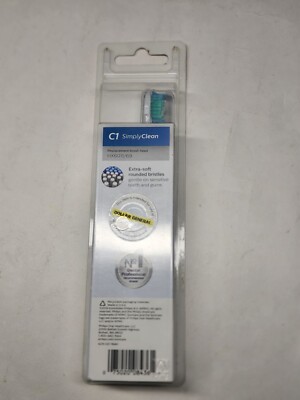 C1 Sonicare Simply Clean Replacement Toothbrush Brush Heads HX6011/69 1 Pcs
