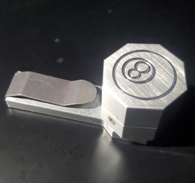 Magnetic Pool Cue Chalk Holder, Includes Predator 1080 chalk. Machined Aluminum 