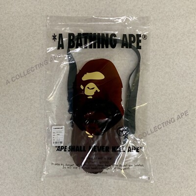 BAPE Ape Head Silicon Shoulder Bag Brown A BATHING APE 1K30-190