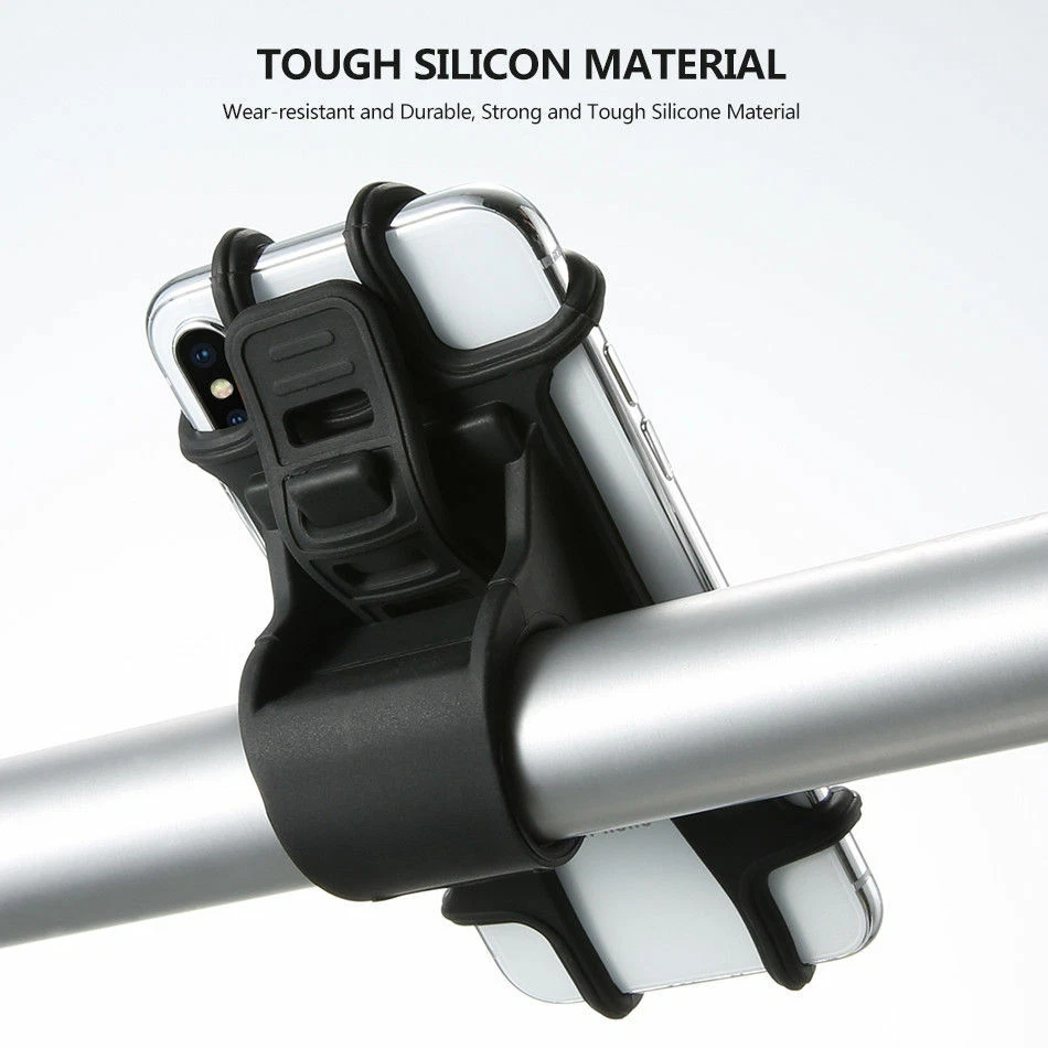 Universal Motorcycle MTB Bike Bicycle Handlebar Mount Holder For Cell Phone GPS - Image 4 of 4