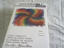 NEW WonderArt Shaggy Latch Kit Pinwheel 12x12 Art 426304 MADE IN USA SEALED