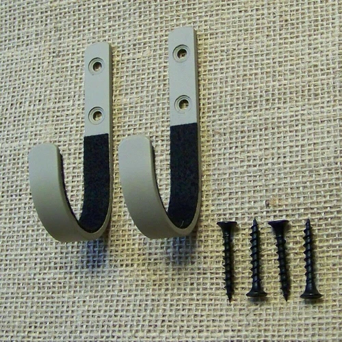 Gun Rack Shotgun Hooks Rifle Hangers Archery Bow Felt Lined Wall Mount Storage - Picture 14 of 14