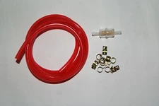 5 FEET RED FUEL LINE GAS HOSE 3/16'' ID FOR MOTORCYCLE ATV MINI BIKE GO KART.