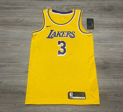 NEW Anthony Davis Los Angeles Lakers Nike Swingman Dri-Fit Jersey Mens Size 40 S