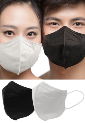 (White x 100 Masks) KF94 Bird-beaked Type Face Safety Mask Individual Packaging