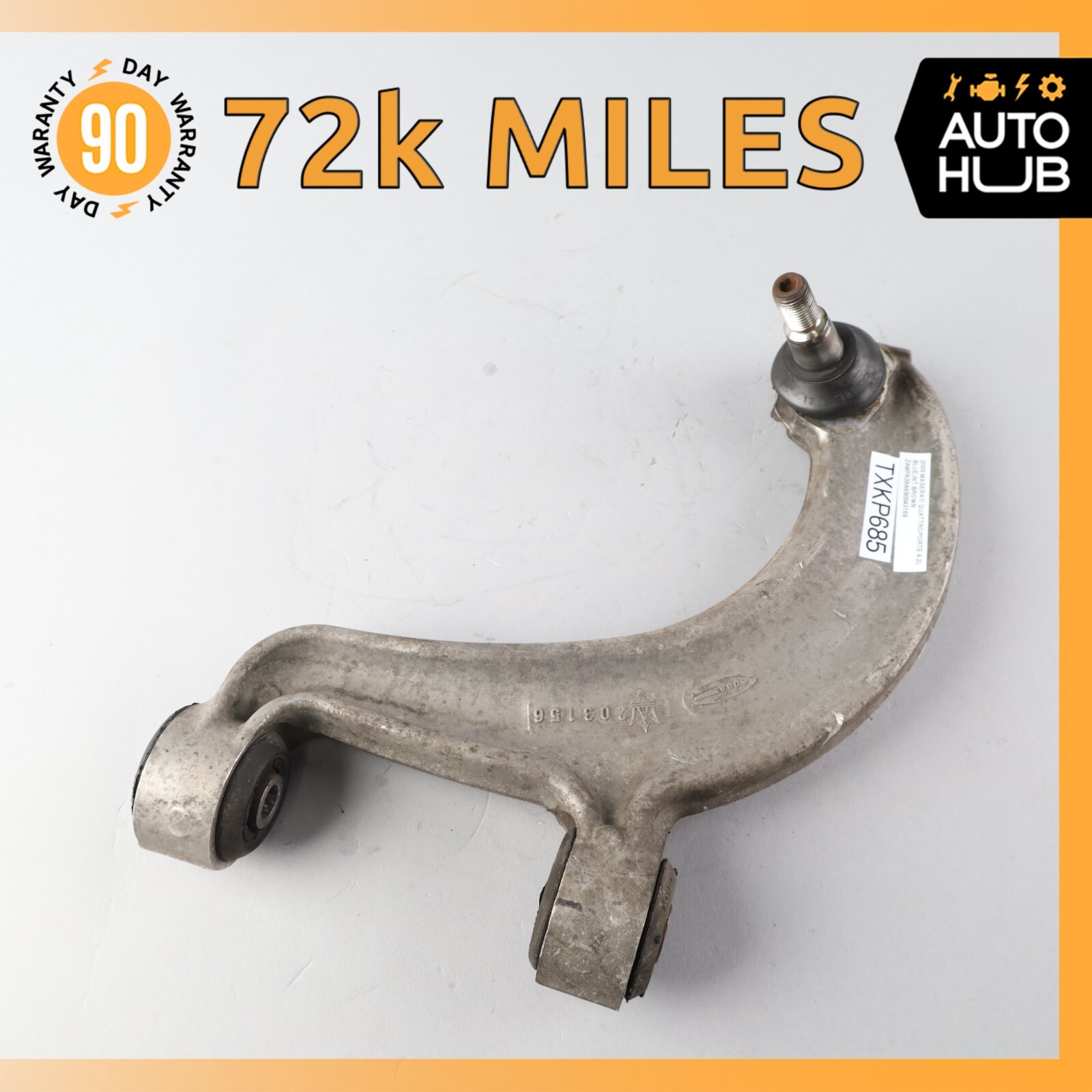 03-10 Maserati Quattroporte M139 Rear Left Side Top Upper Control Arm OEM 72k