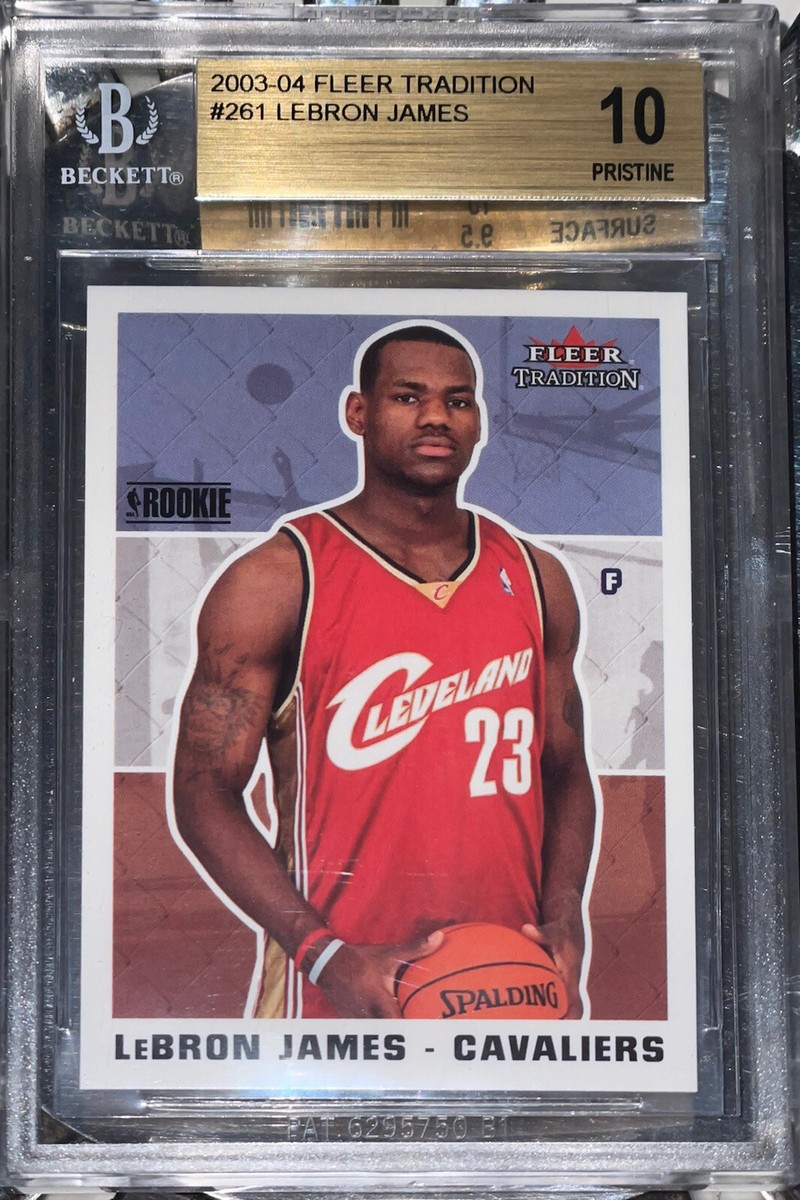 💎LeBron James 2003-04 FLEER RC #261 BGS 10 PRISTINE OLD Gold