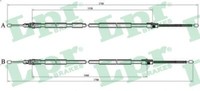 LPR C1424B Cable, Parking Brake For Renault