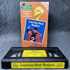 Sesame Street Home Video Learning About Numbers VHS 1986 Children's TV Workshop