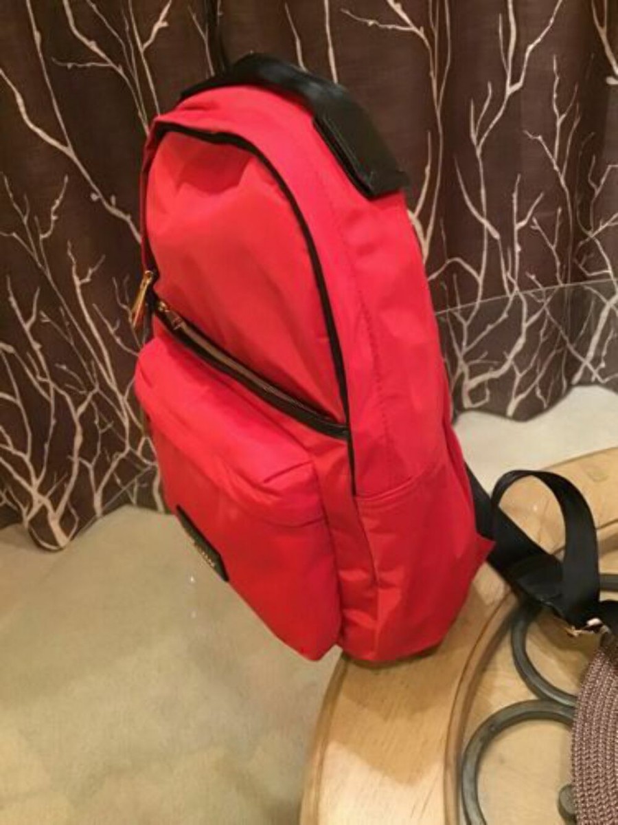 HOT!***New Marc Jacobs Red nylon Backpack In Red With Black  display picture 3