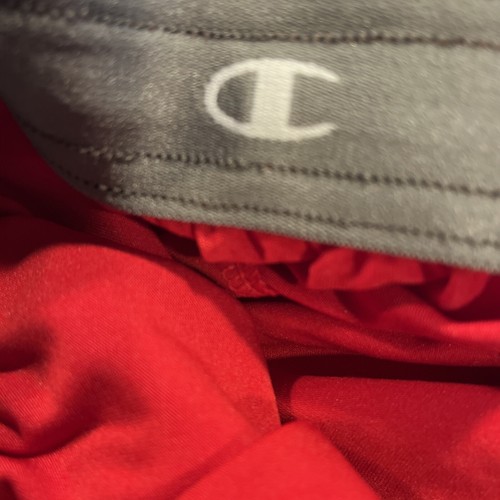Champion Shorts Mens Large Red Pockets Stretch Pull On Athletic 10" Inseam Gym - Picture 8 of 11