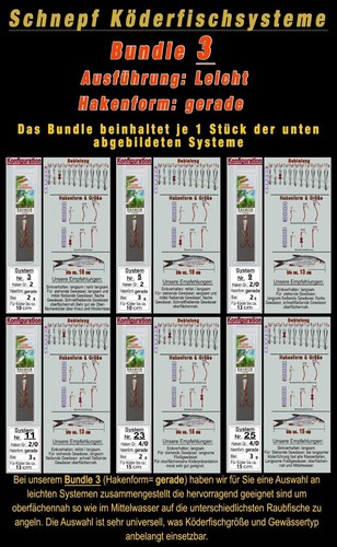 Bavaria Köderfisch Systeme ,BUNDLE 3 leicht ,Form gerade 5 bezahlen 6 erhalten - Bild 2 von 11