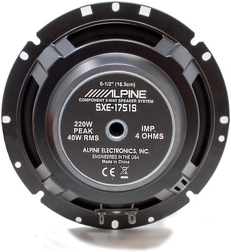 Alpine SXE-1751S 6.5" 220w Component+SXE-6926S 6x9" 280w Car Coaxial Speakers - Picture 5 of 14