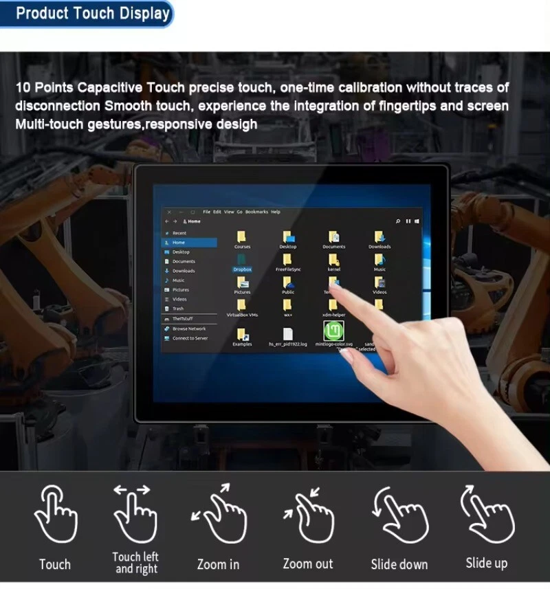 17 Inch Front Panel IP65 Industrial Embedded AIO Win10 Touch PC Tablets 128GB - Image 4 of 4