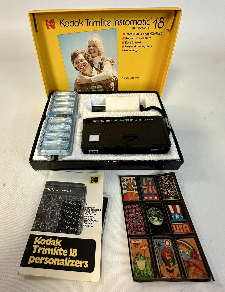 Vintage Kodak Trimlite Instamatic 18 Camera w/Box Vintage Kodak Trimlite Instamatic 18 Camera w/Box