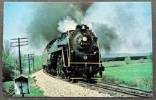ALLEGHENY 2102 THE ERIE LIMITED STEAM LOCOMOTIVE 1977 COLOR POSTCARD NEW #2