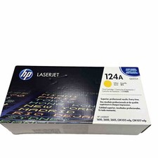 HP 124A Q6002A Yellow LaserJet Toner Cartridge New Old Stock